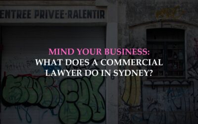 What Does a Commercial Lawyer Do in Sydney?
